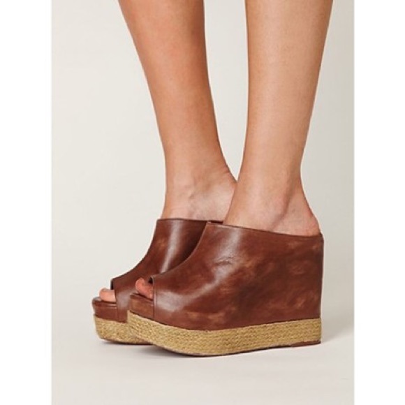 Jeffery Campbell Virgo Leather Espadrille Wedge - Picture 2 of 12